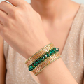 Emerald beads bracelet
