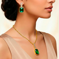 Emerald Stone necklace set