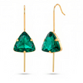 Emerald stone earings