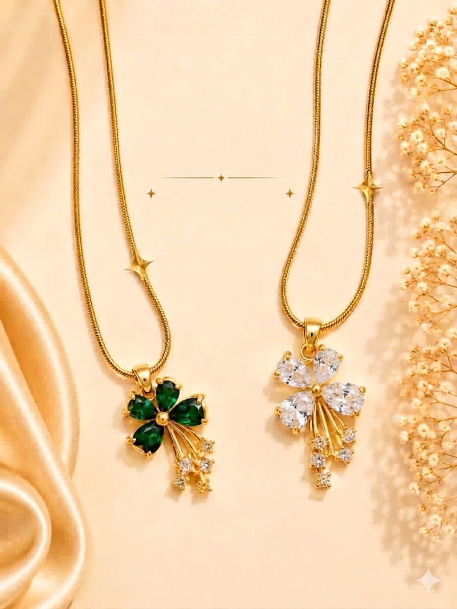 Pendant with chain (set of 2) antitarnish