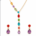 Multicoloured necklace (antitarnish)