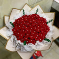 Chenille Wire Red Bouquet