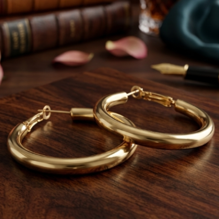Anti-Tarnish Hoop Earrings